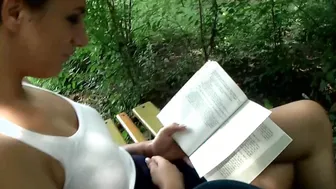 Sweet skinny Girl pick up outdoor for a POV fuck
