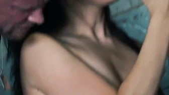 Hot German anal 3some with a black haired Babe