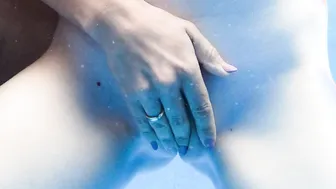 POV Blowjob threesome outdoor by the Pool