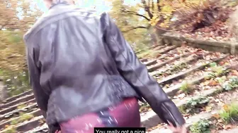 Chubby German Milf Slut during a nice POV outdoor Fuck