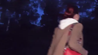 Skinny red haired slut picked up public for a POV Fuck