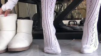 Skinny Blonde Fitness Teen fuck in her sport Leggings