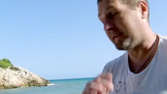 Outdoor Sex at the Beach with a blonde natural tits Teen