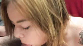 ChickPass - Virgin coed Riley Grey is on her knees for a oral sex