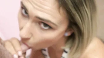 ChickPass - Sexual blonde Red August goes down on some cock