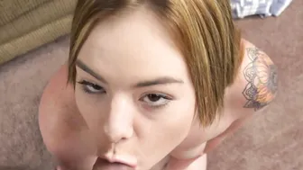 ChickPass - Logan getting a fellatio from eighteen red head Riley Grey