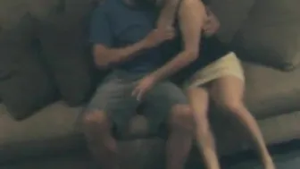 Spy cam slut fucks dick after blowjob