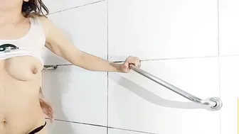 Destruction of penis into the shower