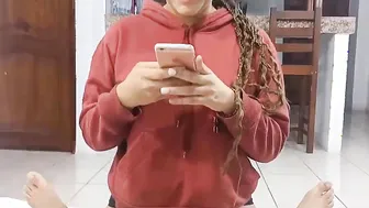 Innocent stepsister asks her mature stepbrother for help and they end up fucking into the butt
