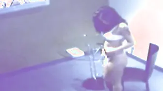 Solo office whore watches porn