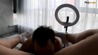 Click and youre ready for sex. (strap-on cunnilingus femdo
