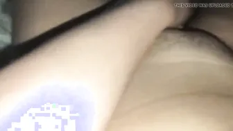 18 with trimmed twat films herself masturbating