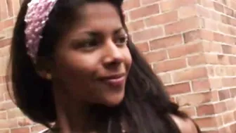 Carina 18 and her Lesbian Friend teasing outdoor