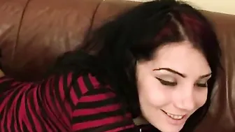 Horny Emo Emily shows off her sexy body and her Sweet Ass 2