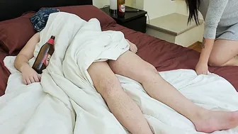 KINKY Fiancée Blowjob POV - Husband's Friend Joins In For A Threesome