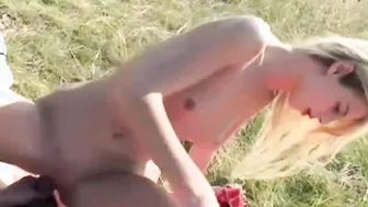 Naked Teen saw cock by old man and fucked hard