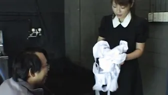 Japanese maid gets rough sex lesson from sexy Boss in Hardcore Roleplay