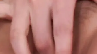 Little April On Her Bed Fingering Herself After School