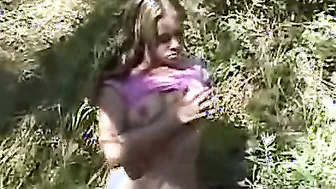 Watch Horny Teen Little April At The Farm Solo