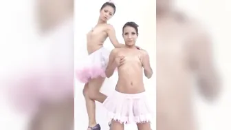 Little Lorie in Ballet licks pussy