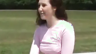 September Scott dancing around in a naughty softcore outfit