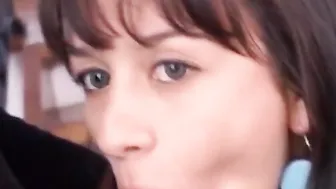 Paulina 18 gets dirty with her new boyfriend by sucking and fucking