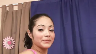 Brunette Babe with Dildo Sucks
