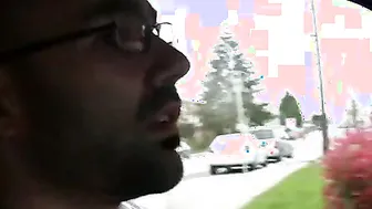 Hot Girlfriend Flashes Tits While Boyfriend Is Driving