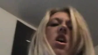 Sexy Blonde Babe With Big Boobies Rides Hardcore