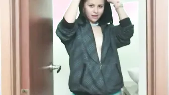 Sammy 18 show natural tits fingering pussy