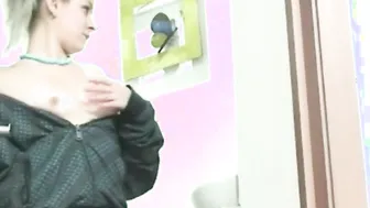 Sammy 18 show natural tits fingering pussy