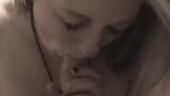 Hot Blonde Babe Sucks A Huge Cock And Blows Hard