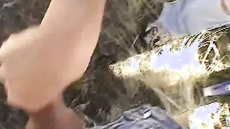 Hot Girlfriend Helps BF Jerking Off And Strokes Hard