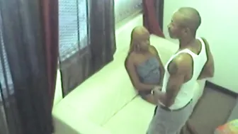 Strangers porn video – Two Black Strangers talking dirty until Fucking hard caught on tape