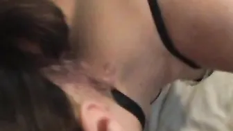 Sexy Babe Sucks Lovers Dick And Deep Throats It