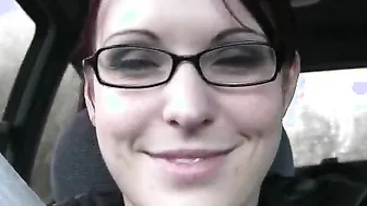 Sexy GF Shows Off Her Pussy In The Car