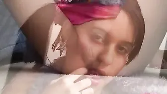 Teen Lilly has these great tits and shows off her tight pussy