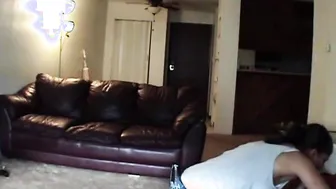 Big Tits Girlfriend fucked in a cozy room with a black guy