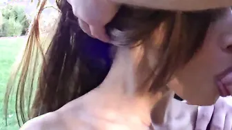 Tiny Trisha blowbang the Three Guys