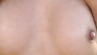 Tiny Trisha touching her tight pussy and fingering so lightly