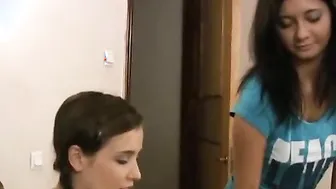 Tiny Tyler and her Lesbian Girlfriend Share Love Making