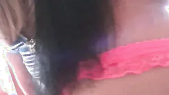 Tiny Trisha Lesbian pussy with dildo