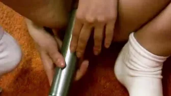 Tiny Tyler with Natural Tits Masturbating