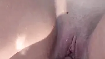 Little Summer playing at the pool and Fingering