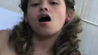 Little Liana showing her teen body and Fingering her pussy