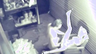 Blonde Girl Fucking hardcore on garage caught on camera