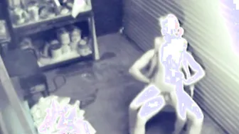 Blonde Girl Fucking hardcore on garage caught on camera
