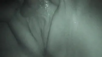 Couple get naked on pool licking pussy POV