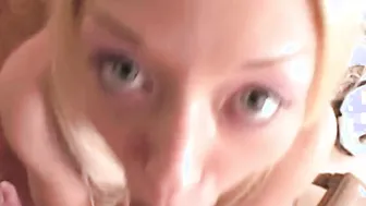 Teen Lil Lexy with small tits and pussy Blowjob and cumming