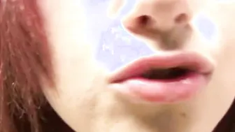 Cameron Face Licking finger teaching blowjob